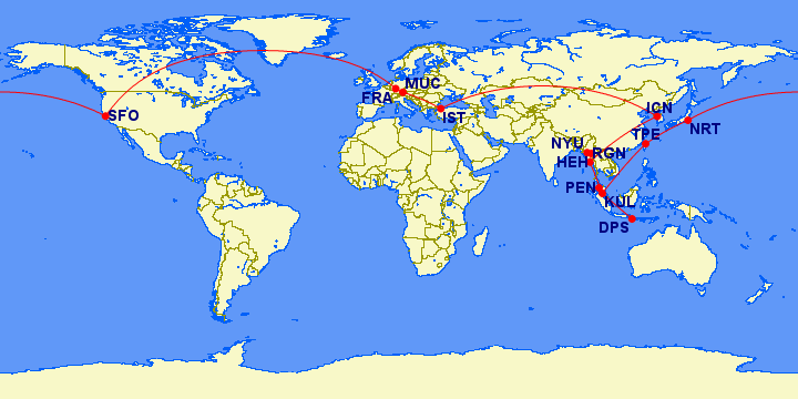 Grafik Round-The-World-Trip